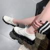 imageSHEMEE Womens Platform Oxfords Chunky Heels Loafer Lug Sole Lace Up Derby Shoes Comfort Business Work Office Dress PumpsWhite Patent X10