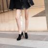 imageSHEMEE Womens Platform Stiletto High Heel Ankle Booties Thin Heels Pumps Side Zip Short Boots ShoesBlackone