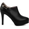 imageSHEMEE Womens Platform Stiletto High Heel Ankle Booties Thin Heels Pumps Side Zip Short Boots ShoesBlackpu01