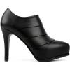 imageSHEMEE Womens Platform Stiletto High Heel Ankle Booties Thin Heels Pumps Side Zip Short Boots ShoesBlackpu02