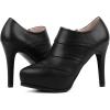 imageSHEMEE Womens Platform Stiletto High Heel Ankle Booties Thin Heels Pumps Side Zip Short Boots ShoesBlackpu02