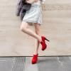 imageSHEMEE Womens Platform Stiletto High Heel Ankle Booties Thin Heels Pumps Side Zip Short Boots ShoesRedone