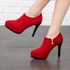 imageSHEMEE Womens Platform Stiletto High Heel Ankle Booties Thin Heels Pumps Side Zip Short Boots ShoesRedone