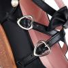 imageSHEMEE Womens Sweet Bow Platform Mary Janes Shoes Ankle Strap Buckle Round Toe Flat Mid Heels Dress PumpsBlack
