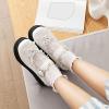 imageSHEMEE Womens Wedge Platform Mary Jane Pumps Buckle Ankle Strap Gothic Chunky Heels Sweet Cute Bow Cosplay ShoesWhite