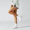 imageSHEMEE Womens Square Toe Chunky Ankle Booties Block Mid Heel Side Zipper Short BootsWhite