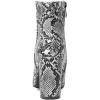imageSHEMEE Womens Snakeskin Chunky High Heels Booties Pointed Toe Block Heel Snake Print Side Zipper Ankle Boots Fashion Dress ShoesSnake Print