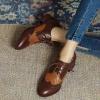 imageSHEMEE Womens Two Tone Oxfords Saddle Shoes Vintage Perforated Wingtip Brogues Laced Chunky Low Heels Pumps062 Brown