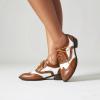 imageSHEMEE Womens Two Tone Oxfords Saddle Shoes Vintage Perforated Wingtip Brogues Laced Chunky Low Heels PumpsBrown