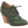imageSHEMEE Womens Chunky High Heel Wingtip Oxfords Round Toe Lace Up Block Heels Vintage Brogues Pumps ShoesDark Green
