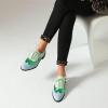 imageSHEMEE Womens Chunky Low Heels Oxfords Saddle Shoes Creeper Vintage Wingtip Brogues Perforated Flats Lace Up Pumps101 Green