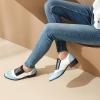 imageSHEMEE Womens Chunky Low Heels Oxfords Saddle Shoes Creeper Vintage Wingtip Brogues Perforated Flats Lace Up Pumps103 Blue