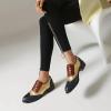 imageSHEMEE Womens Chunky Low Heels Oxfords Saddle Shoes Creeper Vintage Wingtip Brogues Perforated Flats Lace Up Pumps103 Gold