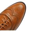 imageSHEMEE Womens Chunky Low Heels Oxfords Saddle Shoes Creeper Vintage Wingtip Brogues Perforated Flats Lace Up PumpsYellow