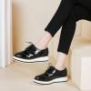 imageSHEMEE Womens Platform Low Heels Flat Lace Up Wingtip Oxfords Pumps Wedge Vintage Round Toe Brogues Dress ShoesBlack Patent
