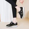 imageSHEMEE Womens Platform Low Heels Flat Lace Up Wingtip Oxfords Pumps Wedge Vintage Round Toe Brogues Dress ShoesBlack Patent