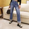 imageSHEMEE Patent Leather Chunky Mid Heels Wingtip Oxfords Lug Sole Brogues Platform Saddle Shoes for WomenPatent 3