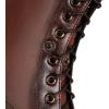 imageSHEMEE Womens Vintage Punk Renaissance Ankle Booties 1 INCH Low Heels Lace Up Combat Boots Pirate Costume Medieval Short Boot Slip Resistant Flat Biker Knight Oxford BootsBrown