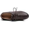 imageSHEMEE Womens Lace Up Chunky Heel Vintage Wingtip Dress Oxfords Round Toe Block High Heels Pumps Retro Brogues ShoesBrown