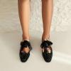 imageSHEMEE Womens Monk Strap Oxfords Loafers Shoes Chunky Heels Almond Square Toe Vintage Wingtip Brogues British Buckled Business Dress PumpsPrints Yellow