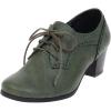 imageSHEMEE Womens Chunky Lace Up Vintage Oxfords Dress Pumps Round Toe Block Mid Heels Retro Brogues ShoesGreen