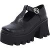 imageSHEMEE Women Platform Chunky Heel Mary Jane Pumps Vintage Square Toe Buckle Block High Heeled Gothic ShoesBlack