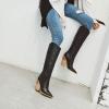 imageSHEMEE Stacked Chunky Heels Cowboy Boots for Women Pointed Toe Western Cowgirl High Heel BootsBlack