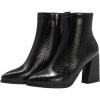 imageSHEMEE Womens Chunky High Heel Ankle Booties Block Heeled Pointed Toe Side Zipper Short Boots ShoesBlack