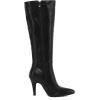 imageSHEMEE Womens Pointed Toe Stiletto High Heels Gogo Knee High Boots Shoes with Side ZipperBlack