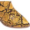 imageSHEMEE Womens Snake Skin Knee High Boots Chunky Heels Western Cowboy Cowgirl Boots Snakeskin Print Block Heeled Tall BootsYellow