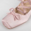 image:imageSHEMEE Satin Ballerina Heels for Women Chunky Block Heel Ribbon Pumps Square Toe Ballet Heels Lace Up Lolita Cosplay Court Fairy Shoes Unique Y2K Gothic Bow Heel Dressy ShoePink
