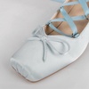 image:imageSHEMEE Satin Ballerina Heels for Women Chunky Block Heel Ribbon Pumps Square Toe Ballet Heels Lace Up Lolita Cosplay Court Fairy Shoes Unique Y2K Gothic Bow Heel Dressy ShoeBlue