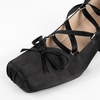 image:imageSHEMEE Satin Ballerina Heels for Women Chunky Block Heel Ribbon Pumps Square Toe Ballet Heels Lace Up Lolita Cosplay Court Fairy Shoes Unique Y2K Gothic Bow Heel Dressy Shoe