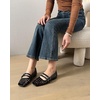 image:imageSHEMEE Womens Mesh Mary Jane Flats Square Closed Toe Jelly Ballet Flats Cutout Jellies Sandals Hollow Buckle Strap Ballerina Shoe Summer Breathable Party Dress Pumps ShoesBlack